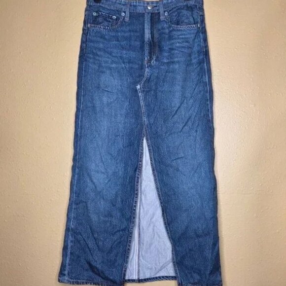 rag + bone Dresses & Skirts - NWT Rag & Bone Liquid Miramar Clara Cotton Terry Sweatpant Jean MIDI Skirt